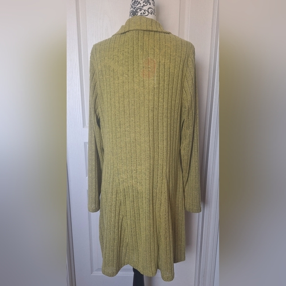 Cider 2X Olive Green Knit Dress - Picture 4 of 6